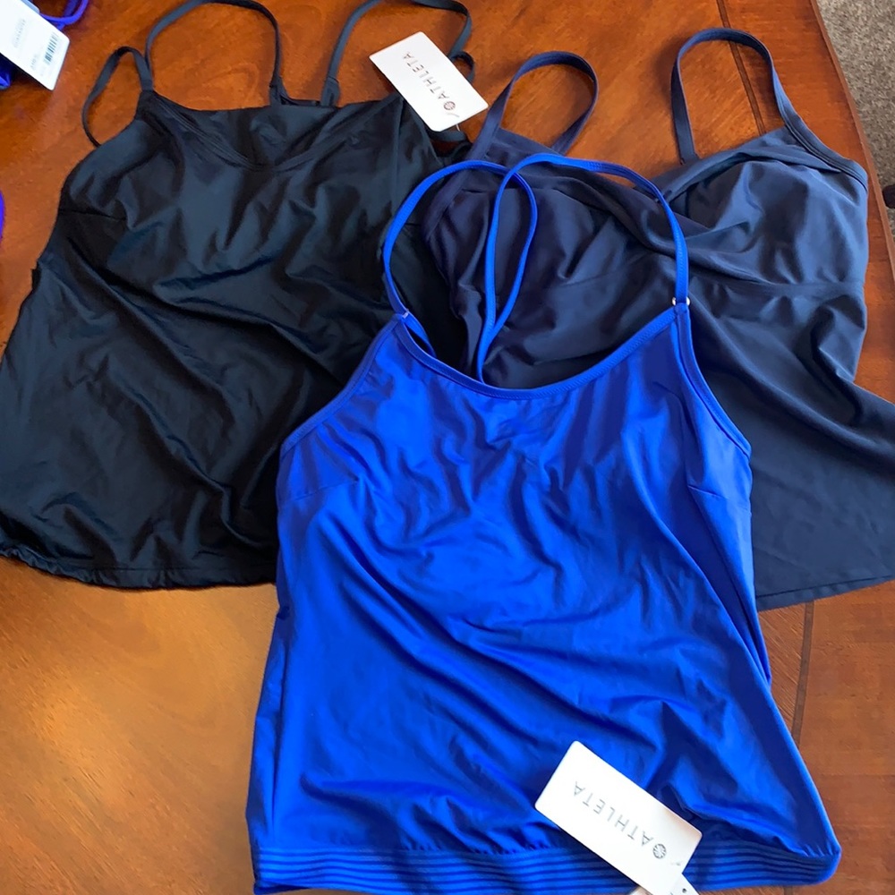 Athleta Tankini Top Bundle Size 36D/DD New